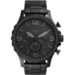 Montre chrono sport noire homme - fossil - nate jr1401 - etanche 5 atm - mouvement quartz