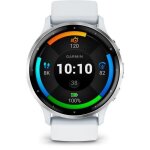 Montre gps connecte - garmin - venu 3 - wifi - 354 mm - acier silver botier blanc