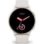 Montre gps connecte - garmin - vivoactive 5 - wifi - 304 mm (12) - crme dor avec bracelet beige