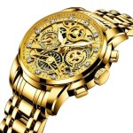Montres hommes 2021 lumineux luxe chronomètre étanche date quartz bracelet acier inoxydable doré Montres hommes 2021 lumineux luxe chronomètre étanche date quartz bracelet acier inoxydable doré