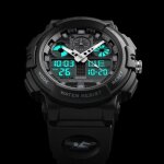Montres hommes 2021 sport led numérique analogique étanche double affichage chronographe noir Montres hommes 2021 sport led numérique analogique étanche double affichage chronographe noir