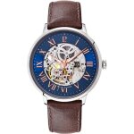 Montre homme - pierre lannier - 322b164 - automatique - cuir chocolat - tanche 5 atm