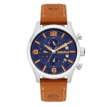 Montre homme bracelet cuir - timberland - montre timberland westborough cuir marron