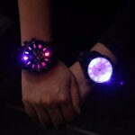 Montre homme femme montre couple lumineux led grand cadran tendance montre tudiante