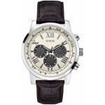 Montre homme - guess - gents w0380g1 - classique - chronographe - cuir et acier inoxydable