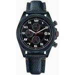Montre homme hugo boss chrono avec date. bracelet en cuir noir. 1512278