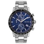 Montre homme hugo boss rafale 1513510 chronom�tre cadran noir