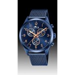 Montre homme - lotus - 18638 / 1 - chrono am. pm - acier bleu - �tanche 50m - 43mm