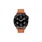 Montre homme - louis villiers - lv1049 - cadran 47mm acier noir - bracelet cuir marron - quartz Montre homme - louis villiers - lv1049 - cadran 47mm acier noir - bracelet cuir marron - quartz