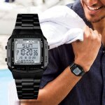 Montre homme luxe marque bracelet numérique électronique chronomètre réveil sport étanche carré 2020 ... Montre homme luxe marque bracelet numérique électronique chronomètre réveil sport étanche carré 2020 ...