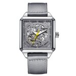 Montre homme de marque de luxe mcanique automatique cadran carr cadran squelette sangle en nylon classique ...