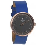 Montre homme mast milano rg104bk07 - l - uno - mono aiguille ultra plate - quartz - bracelet cuir bleu ...