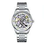 Montre homme mcanique automatique cadran squelette cadran en verre saphir mode tanche lumineux bracelet ...