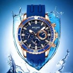 Montre homme m�canique automatique - chronographe - sport �tanche lumineux - montre - bracelet en gel ...
