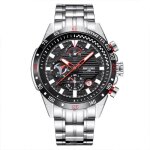 Montre homme m�canique automatique multifonction calendrier sport bracelet en acier inoxydable �tanche ...