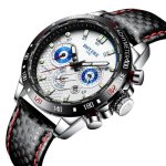 Montre homme de marque m�canique multifonction �tanche lumineux automatique bracelet en cuir sport mode ...
