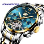 Montre homme montre mcanique  tourbillon mcanique entirement automatique montre tanche daffaires ...