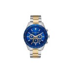 Montre homme michael kors - quartz swiss made - bracelet acier - cadran bleu - chronographe - date Montre homme michael kors - quartz swiss made - bracelet acier - cadran bleu - chronographe - date