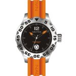 Montre homme nautica varis a14603g. sport. 100. noir. orange. argent. rond. quartz. analogique. silicone. ...