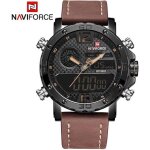 Montres homme naviforce bracelet en cuir de luxe - analogique - quartz - montre numérique à led montre ... Montres homme naviforce bracelet en cuir de luxe - analogique - quartz - montre numérique à led montre ...