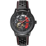 Montre - lannie - paddock 338a433 - cadran squelette - bracelet cuir noir - tanchit 5 atm