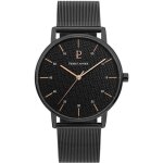 Montre - pierre lannier - 203f438 - acier inoxydable - cadran noir - tanchit 3 atm