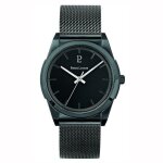 Montre homme pierre lannier candide bracelet milanais - acier noir - mouvement � quartz