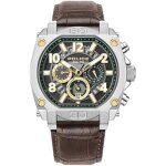 Montre homme - police - norwood - Étanche 5 atm - cuir noir - boîtier acier inoxydable Montre homme - police - norwood - Étanche 5 atm - cuir noir - boîtier acier inoxydable