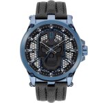 Montre - police - vertex - � 47 mm - cuir - imperm�abilit� 5 atm