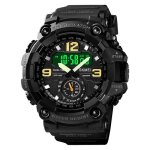 Montre homme sport militaire noire 2021 marque led numérique et analogique - 3 temps double affichage ... Montre homme sport militaire noire 2021 marque led numérique et analogique - 3 temps double affichage ...