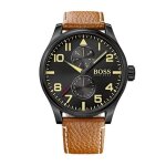 Montre - hugo boss - hb1513082 - cuir v�ritable - �tanch�it� 50m - analogique