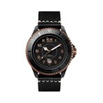 Montre - ice - watch - he. bk. bz. b. l. 14 - quartz - analogique - cuir noir