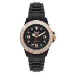 Montre ice watch small noir + strass