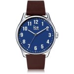 Montre ice - watch ice time brown blue - homme - bracelet en cuir - 013048 (large)