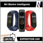 Montre intelligente - m4 - noir - suivi frquence cardiaque - podomtre - 7 jours dautonomie