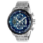 Montre - invicta - aviator 22970 - quartz - acier inoxydable - 48 mm - bleu