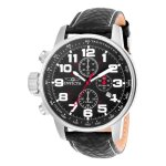 Montre - invicta - i - force 2770 - quartz - acier inoxydable - cuir noir