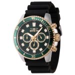 Montre - invicta - pro diver 46127 - quartz - acier inoxydable - 45 mm - noir