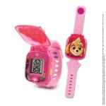 Montre - jeu interactive de stella - vtech - patpatrouille - ecran anim - 4 jeux - 12 cadrans - rose ...