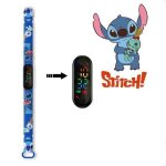 Montre - lilo et stitch - lcd tactile - bleue - sac collector - mixte