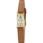 Montre - lip - churchill t13 - acier dor - cuir marron - quartz ronda 1032