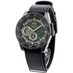 Montre mécanique homme orient ra - ar0202e10b - acier inoxydable - cadran vert - bracelet cuir noir Montre mécanique homme orient ra - ar0202e10b - acier inoxydable - cadran vert - bracelet cuir noir