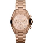 Montre michael kors bradshaw mk5799 - acier rose femme - chronographe - quartz - etanche 10 atm