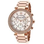 Montre michael kors femme mk5491 - quartz analogique - bracelet en acier inoxydable dor� rose