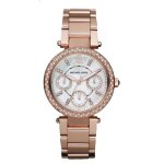 Montre femme michael kors parker mk5616 - acier or rose - quartz - etanche 10 atm