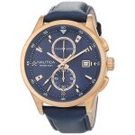 Montre - nautica - nad19558g - quartz - analogique - cuir bleu Montre - nautica - nad19558g - quartz - analogique - cuir bleu