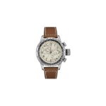 Montre - nautica - nai24504g - quartz - analogique - cuir beige
