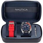 Montre - nautica - naphas905 - quartz - cadran bleu - bracelet toile bleu
