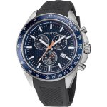 Montre - nautica - ocean beach napobf121 - quartz - acier inoxydable - 46 mm - noir
