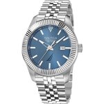 Montre - nautica - pacific beach nappbs248 - quartz - acier inoxydable - 43 mm - bleu